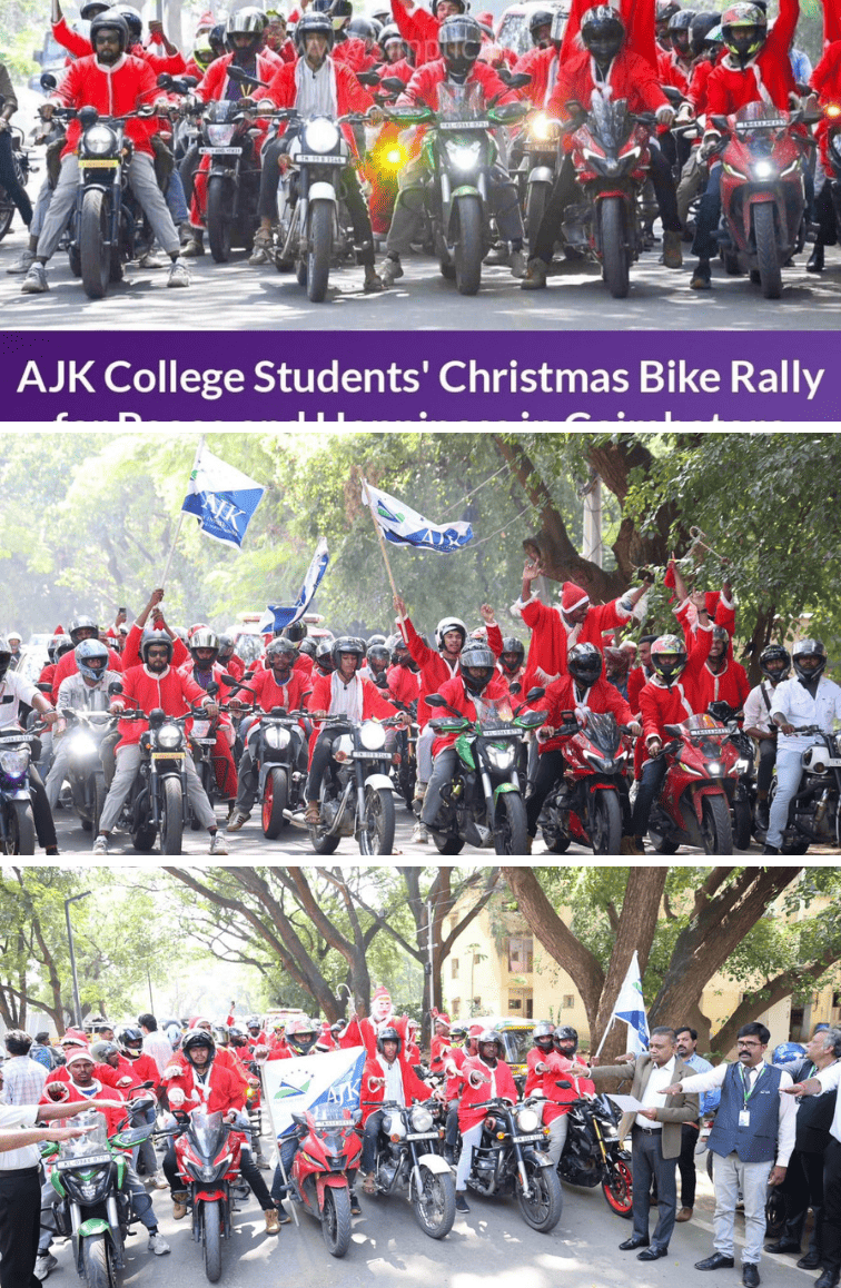 Kovai Bikers Club's Christmas Bike Rally - AJKCAS